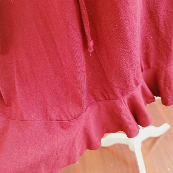 Karen Alexander Vintage wrap dress with ruffles, size S , Red Made in USA A10 - Picture 6 of 11